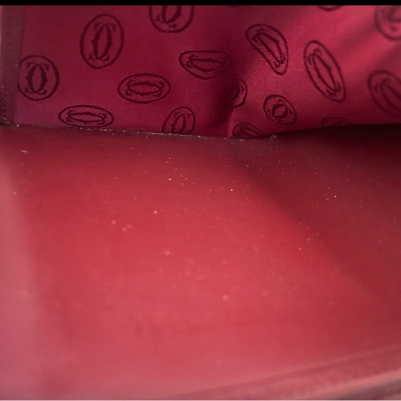 Cartier Burgundy Wallet with Gold Accents - Picture 7 of 10